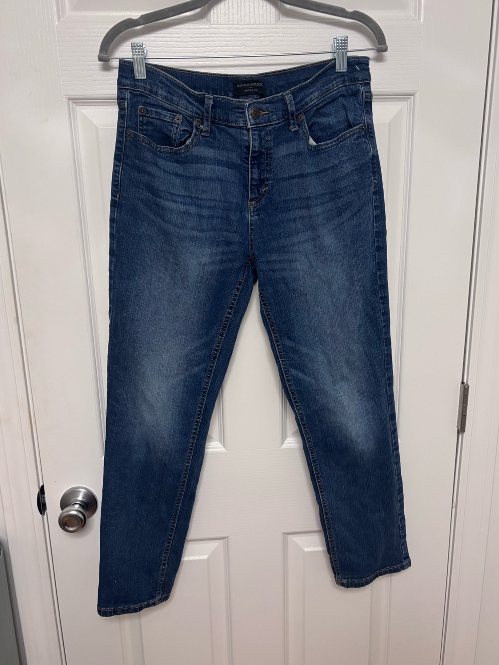 Banana Republic Women’s Boyfriend Jeans in Dark Blue